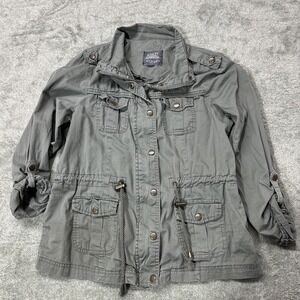 Ashley Outerwear  Women's  Anorak Lightweight Cotton Zipper Jacket Size Med (26)